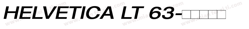 HELVETICA LT 63字体转换